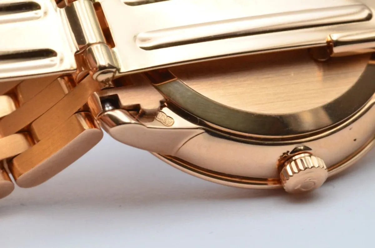 OMEGA DE VILLE PRESTIGE QUARTZ FEMME VINTAGE RARE 27MM 18K OR 424.50.27