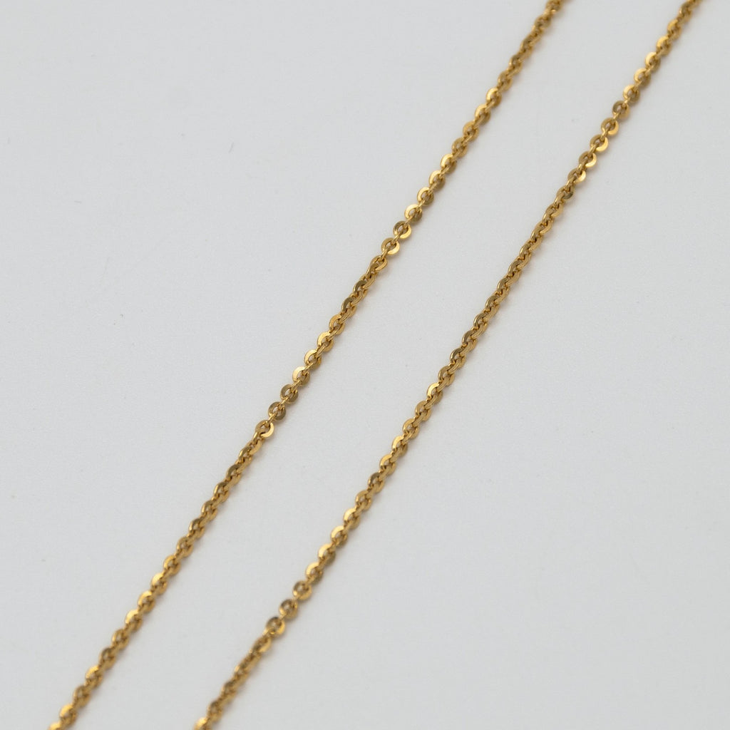 Collier femme en or jaune 18 carats 750 col rond 18 carats or jaune collier A.91