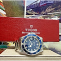 Tudor Submariner 79090 bleu homme - vintage années 1990 - 40 mm - boîte Tudor + papiers
