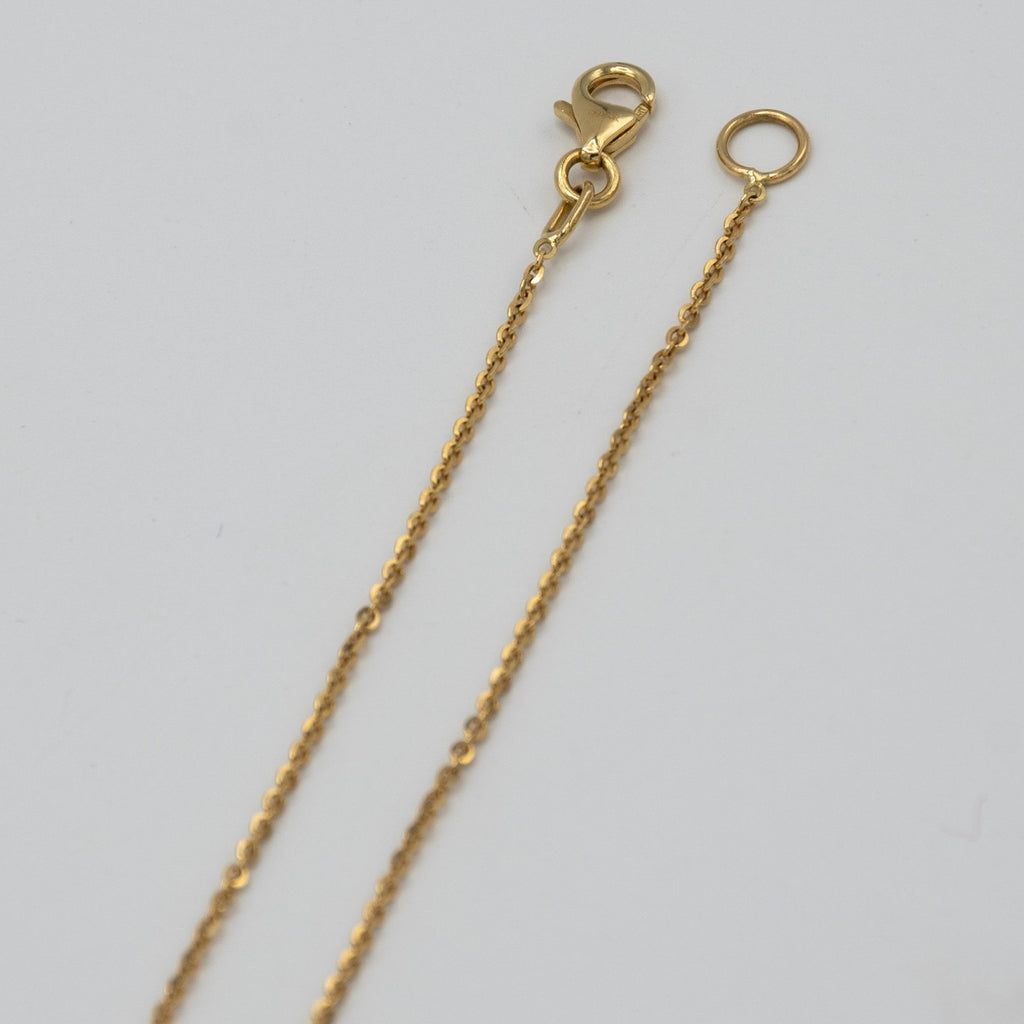 Collier femme en or jaune 18 carats 750 col rond 18 carats or jaune collier A.91