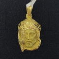 Pendentif Et Chaîne Or 18K 750 Mls. Christ 28,5 Mm 6 Gr Et Chaîne 60 Cm 2,42 Gr
