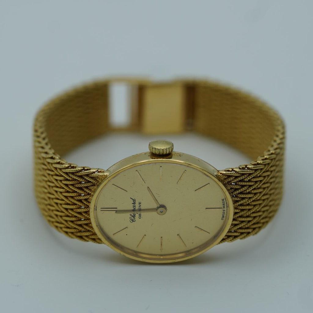 Chopard Femme Montre 5042 22MM à Remonter Manuellement Vintage 18K 750 Or Env.