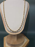 Chaine grains de café or jaune 750/1000 ( 18 carats )