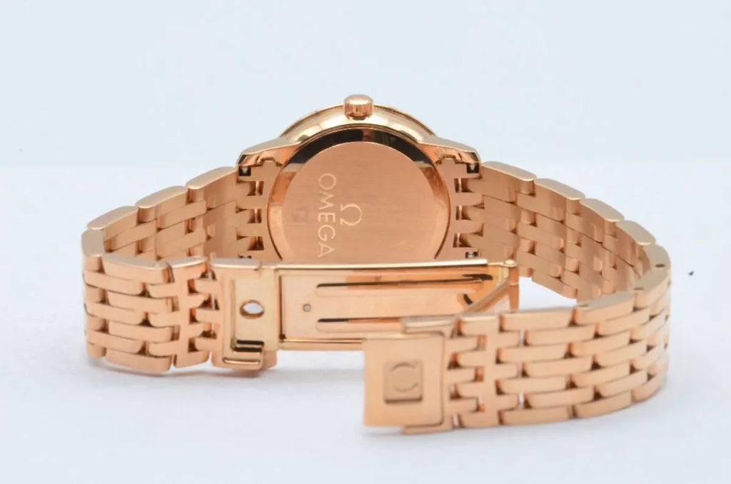 OMEGA DE VILLE PRESTIGE QUARTZ FEMME VINTAGE RARE 27MM 18K OR 424.50.27