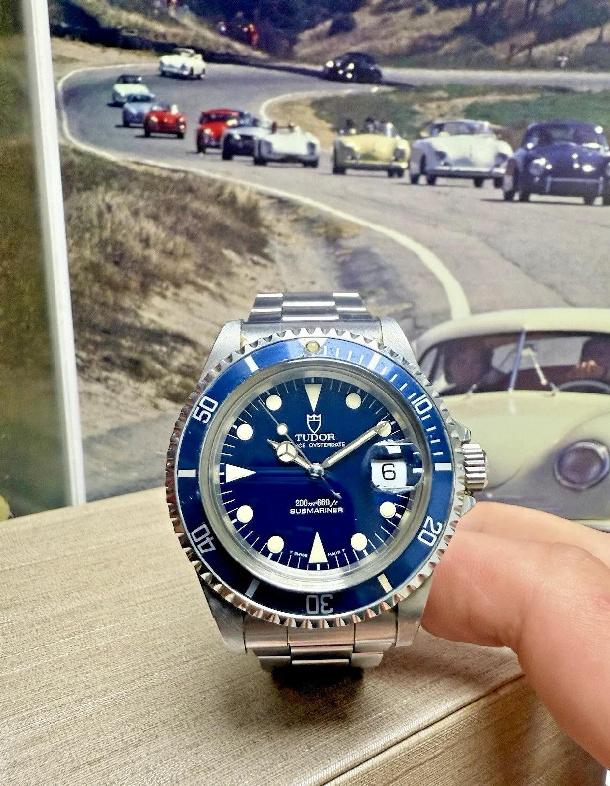 Tudor Submariner 79090 bleu homme - vintage années 1990 - 40 mm - boîte Tudor + papiers