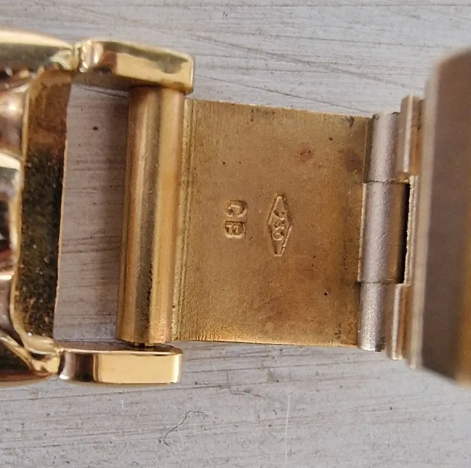 Montre pour femme Bucherer Medea en or jaune sertie de diamants, 1997
