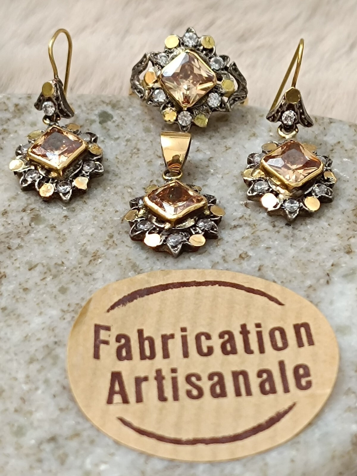 Ensemble Or 18 Carats Et Argent