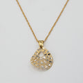 Collier femme en or jaune 18 carats 750 / collier en or 18 carats E.2121