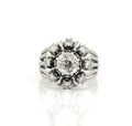Bague ancienne en or blanc 18 carats et diamants