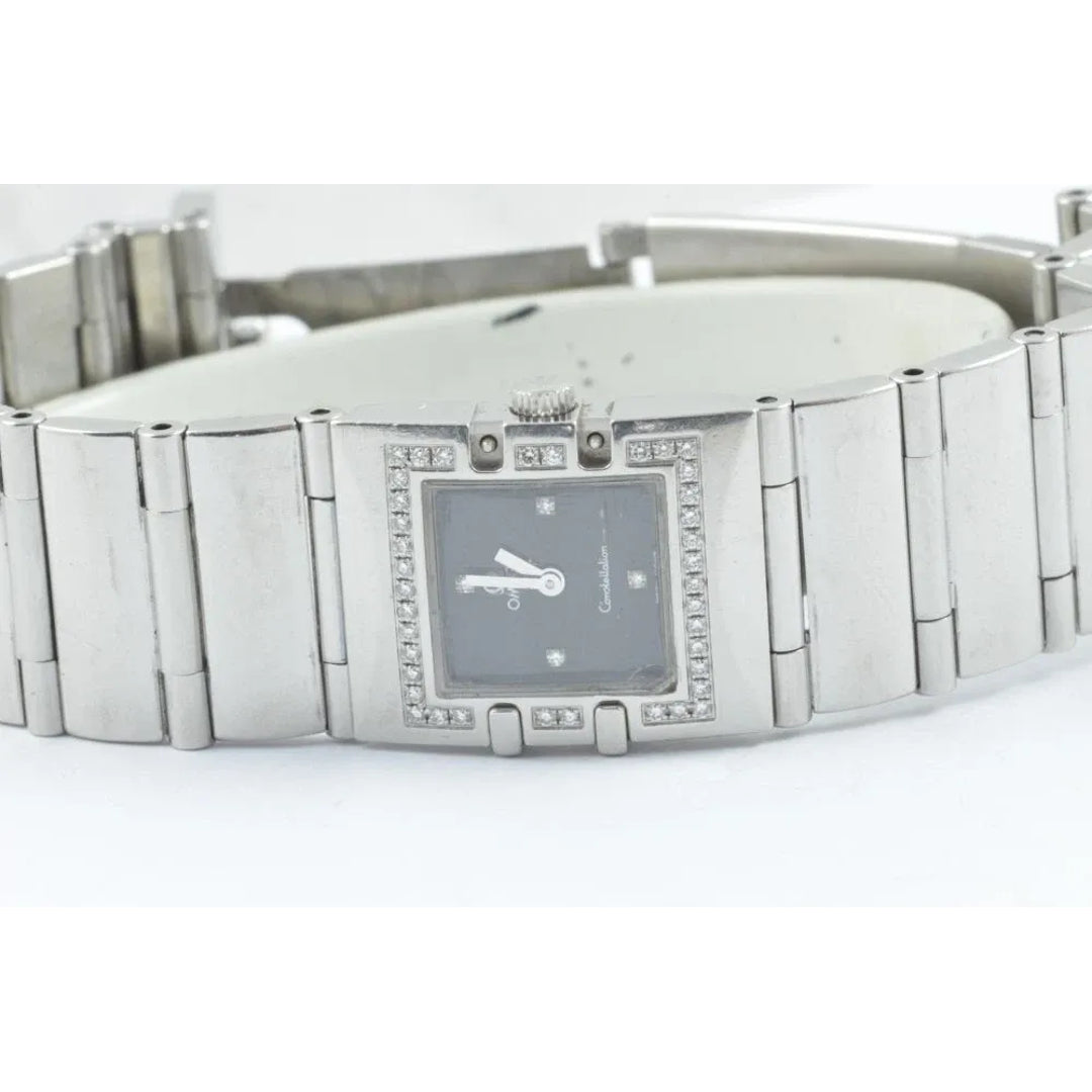Omega Constellation Montre pour Femmes 25MM Vintage Avec Cristaux Lunette Rare