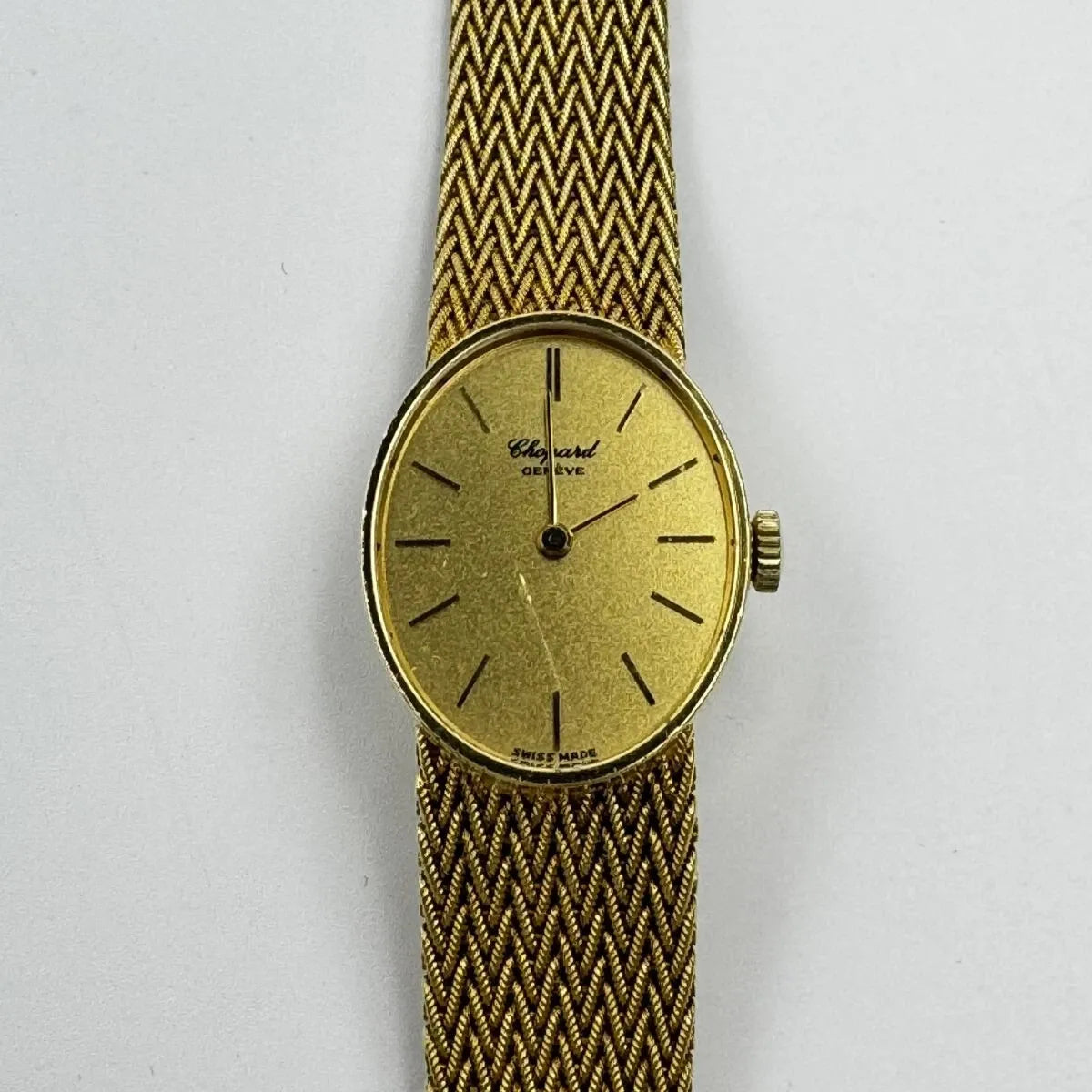 Chopard Femme Montre 5042 22MM à Remonter Manuellement Vintage 18K 750 Or Env.