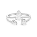 Bague En Diamant Rond De 1,16 Ct Naturel SI/H En Or Blanc 18k Cadeau