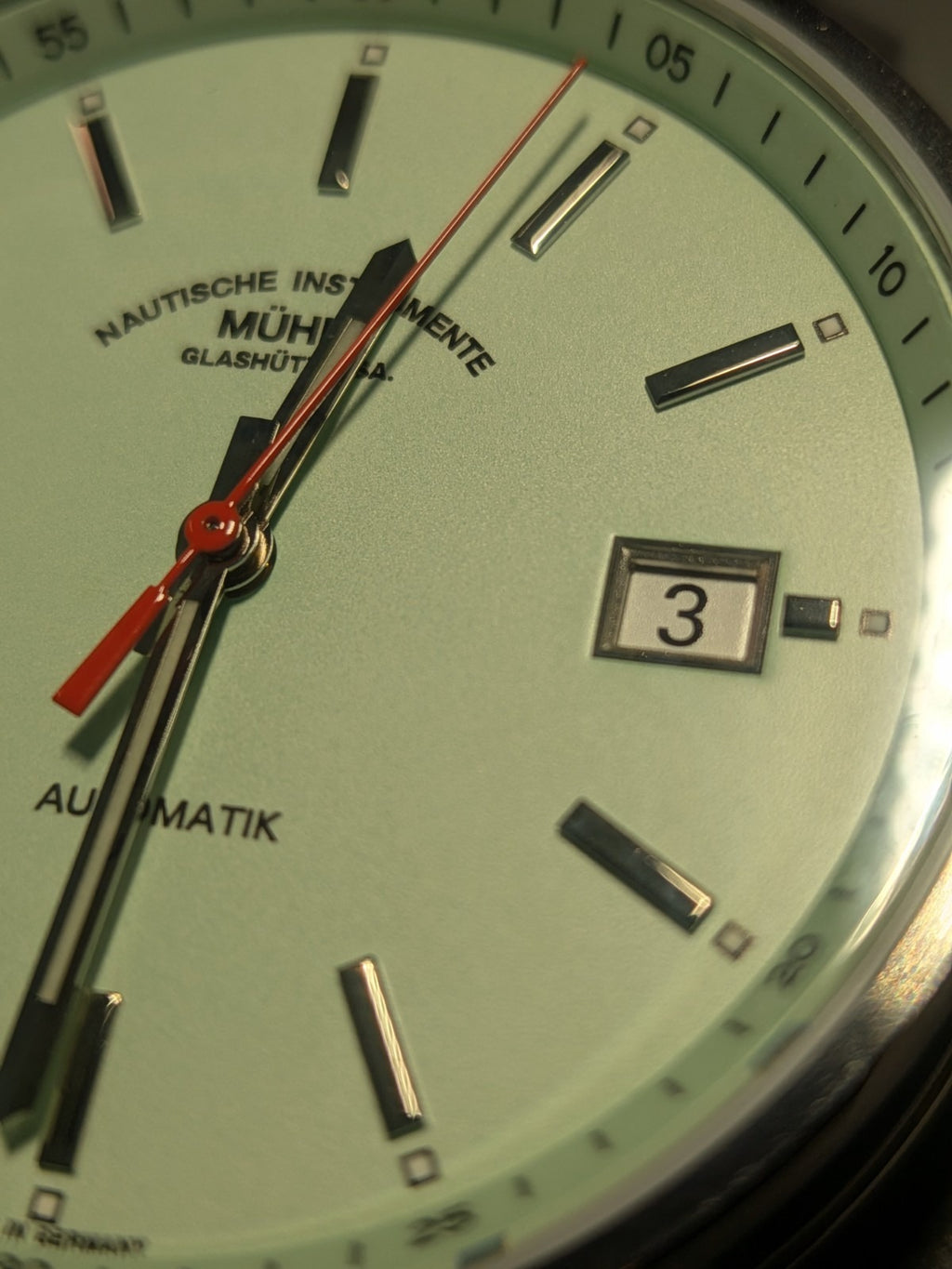 Mühle Glashütte 29ER, état neuf, avec bracelet en toile couleur sable_M1-25-29-CB