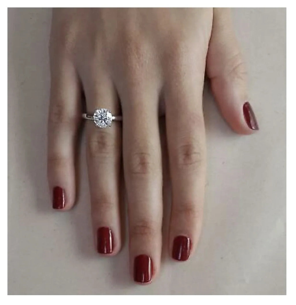 "DREAM" XL BAGUE SOLITAIRE DIAMANT OR BLANC 18K 0,80CT GVS1 5190€ AUTHENTIQUE