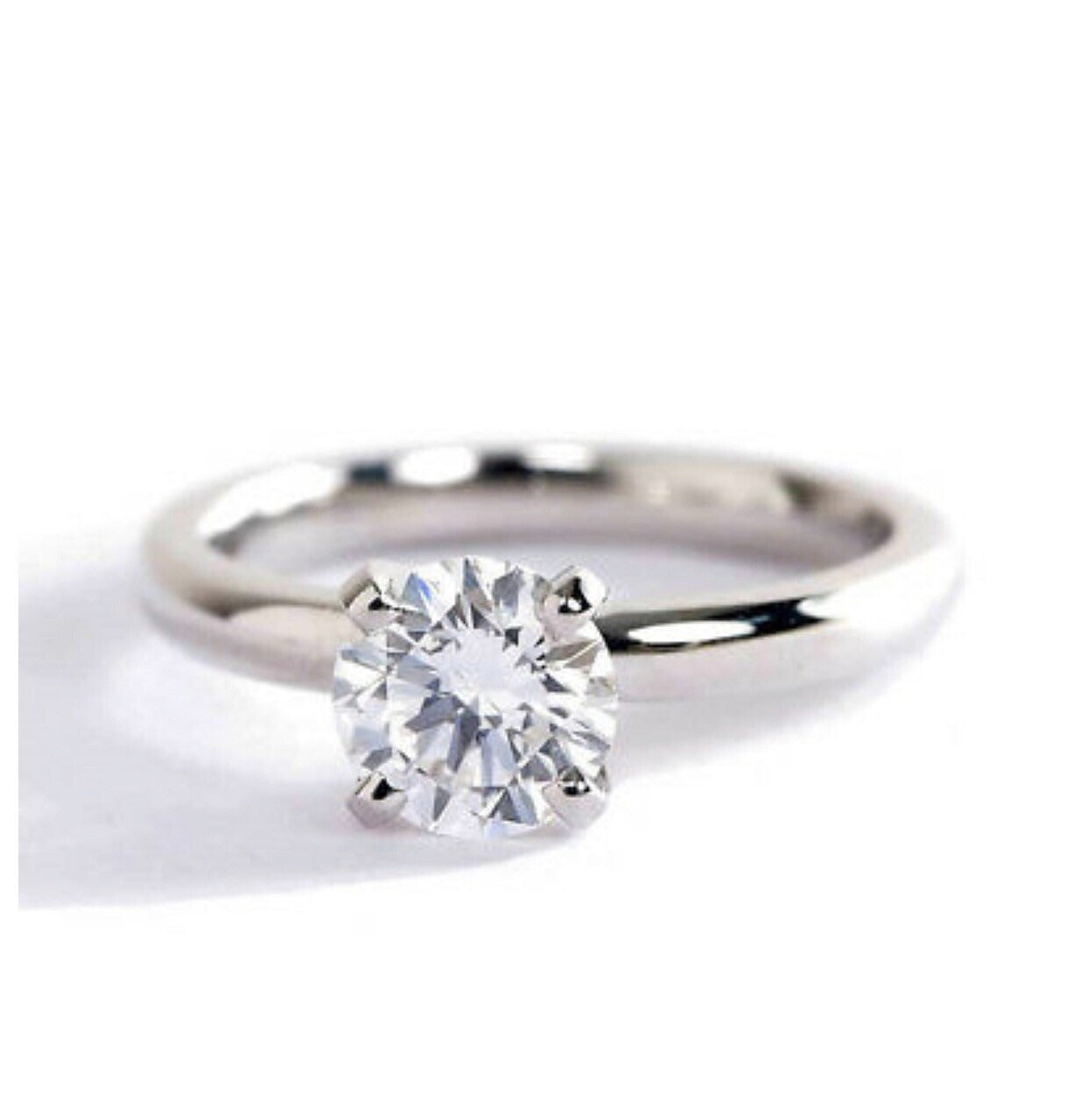 "DREAM" XL BAGUE SOLITAIRE DIAMANT OR BLANC 18K 0,80CT GVS1 5190€ AUTHENTIQUE