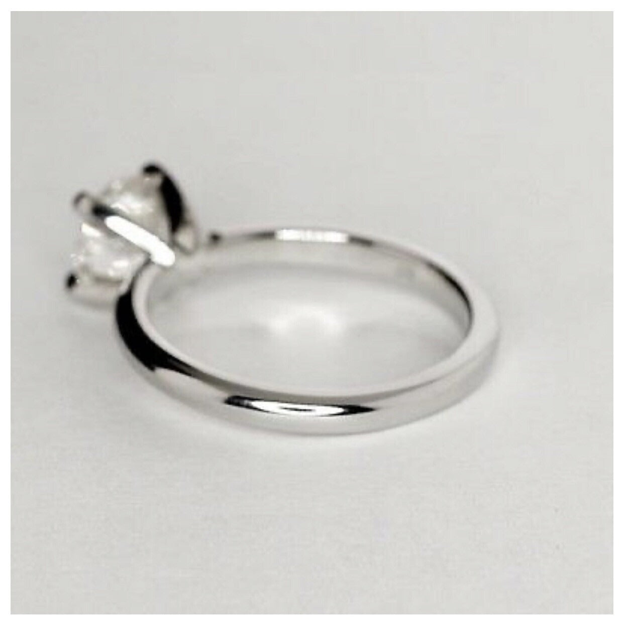 "DREAM" XL BAGUE SOLITAIRE DIAMANT OR BLANC 18K 0,80CT GVS1 5190€ AUTHENTIQUE