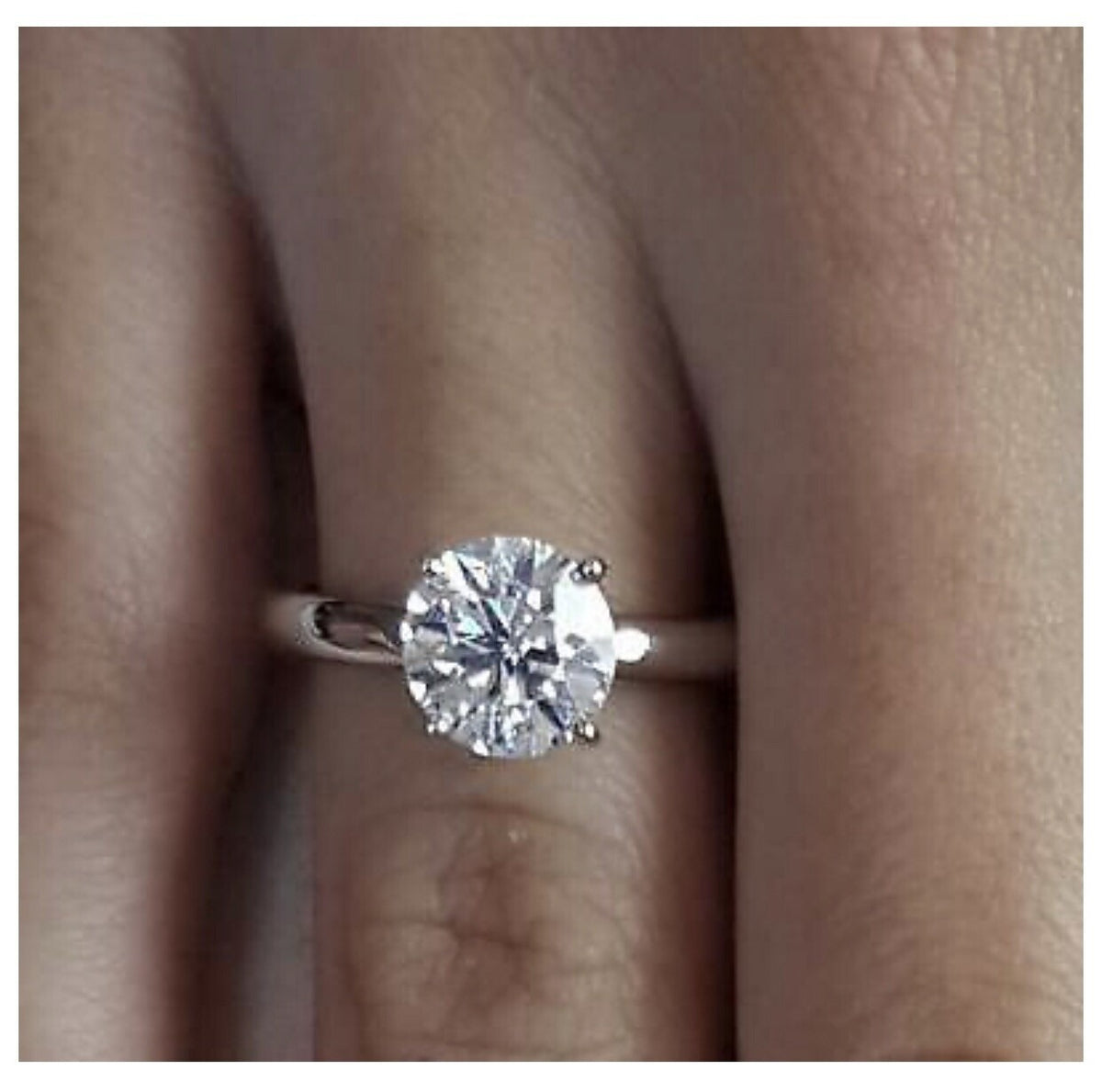 BAGUE DIAMANT OR BLANC 18K AUTHENTIQUE
