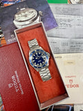 Tudor Submariner 79090 bleu homme - vintage années 1990 - 40 mm - boîte Tudor + papiers