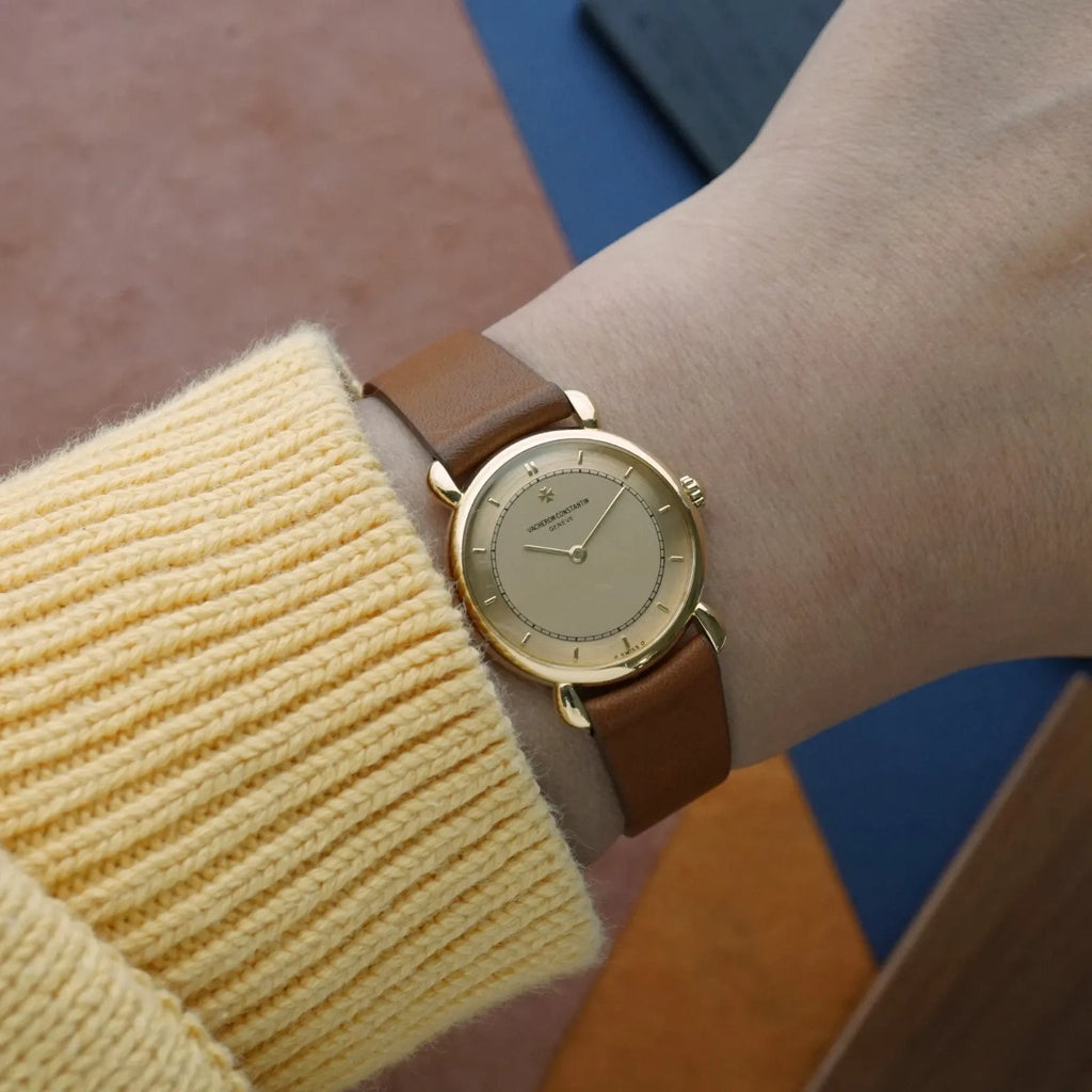Vacheron Constantin des années 1980, référence 15084, or 18 carats, cadran Sigma, remontage manuel, boucle maltaise en or 18 carats