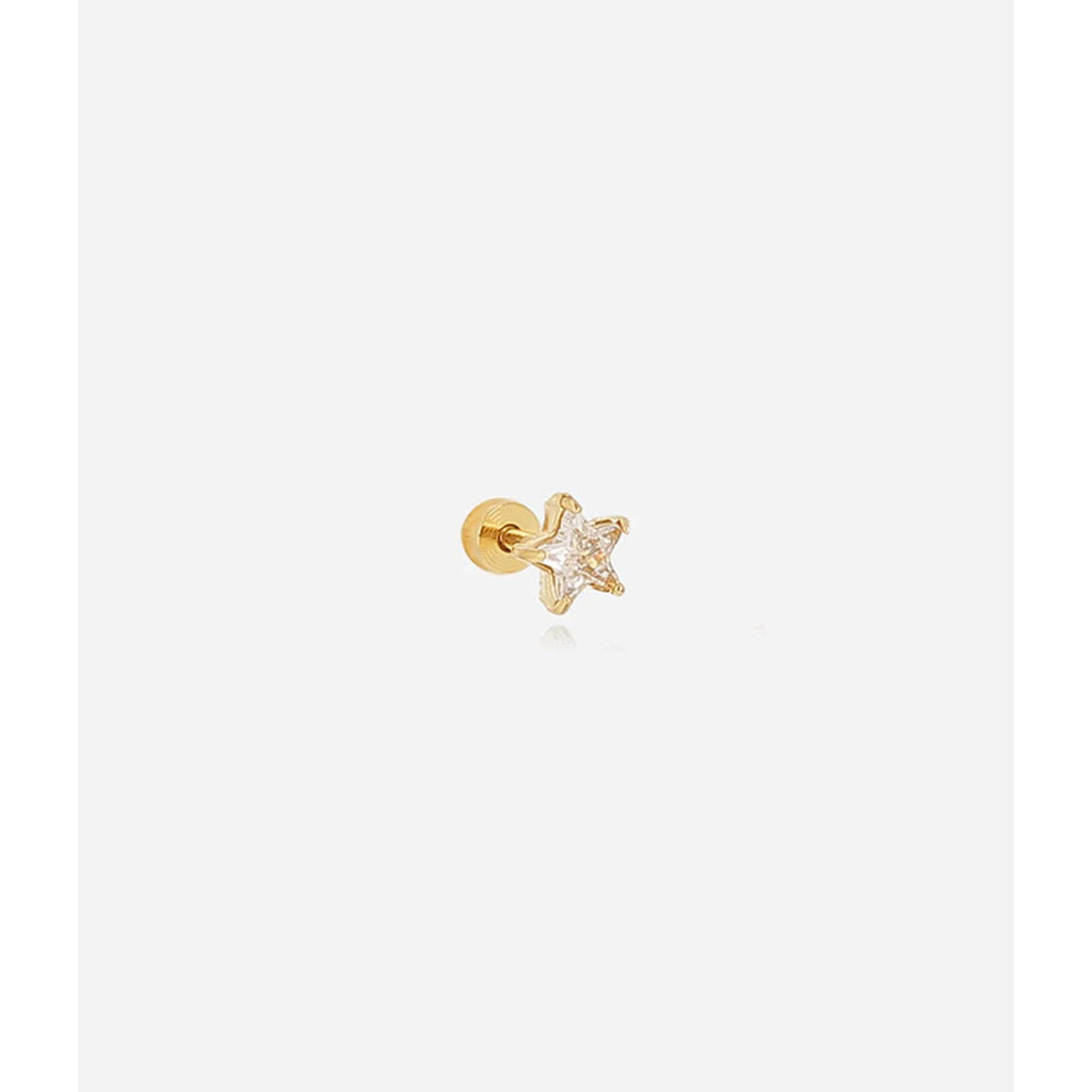 Piercing Tenerife plaqué en Or et diamant