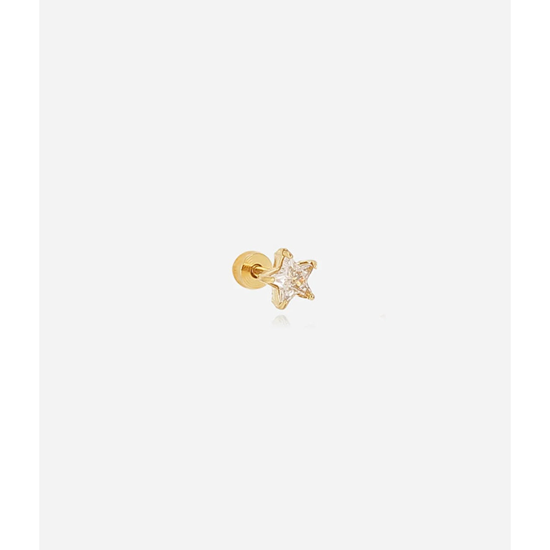 Piercing Tenerife plaqué en Or et diamant