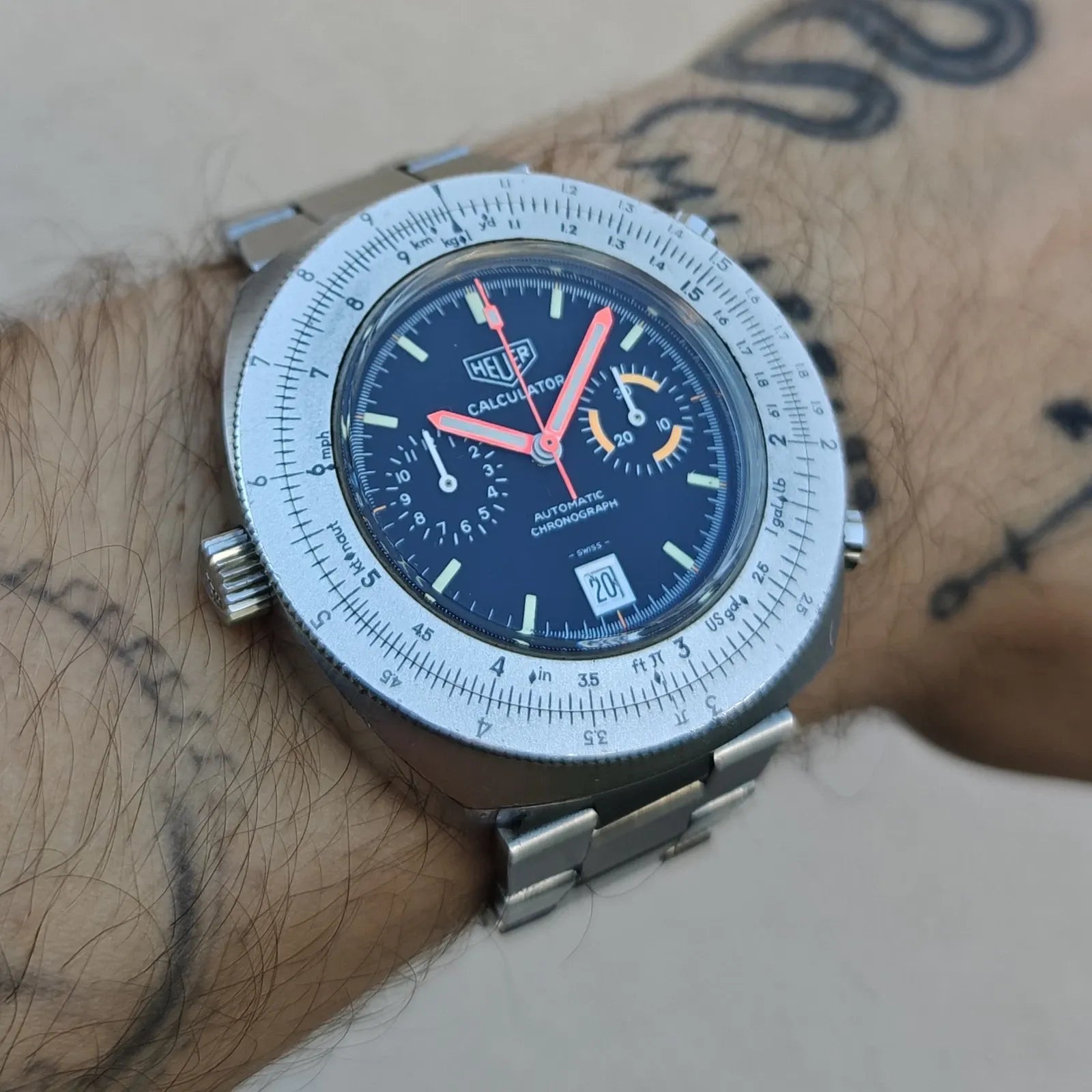 Heuer Calculator 110.633 Calibre 12