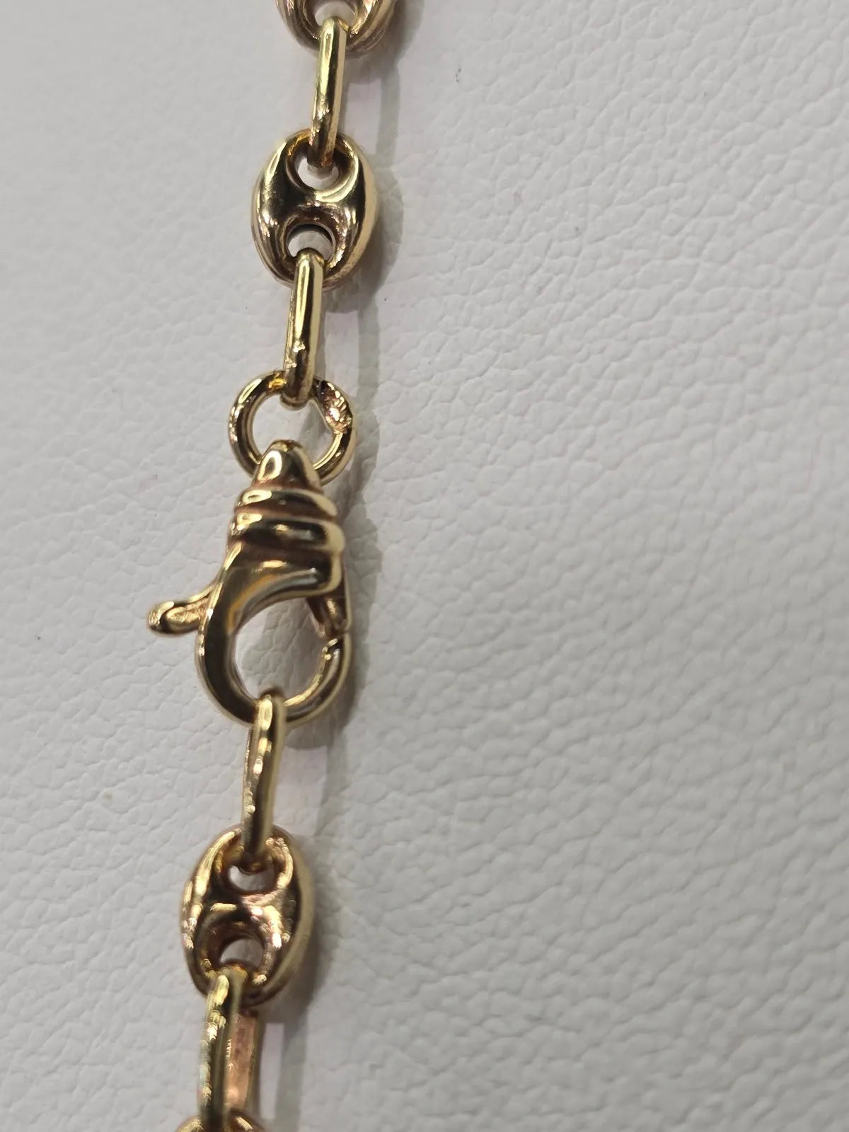 Chaine grains de café or jaune 750/1000 ( 18 carats )