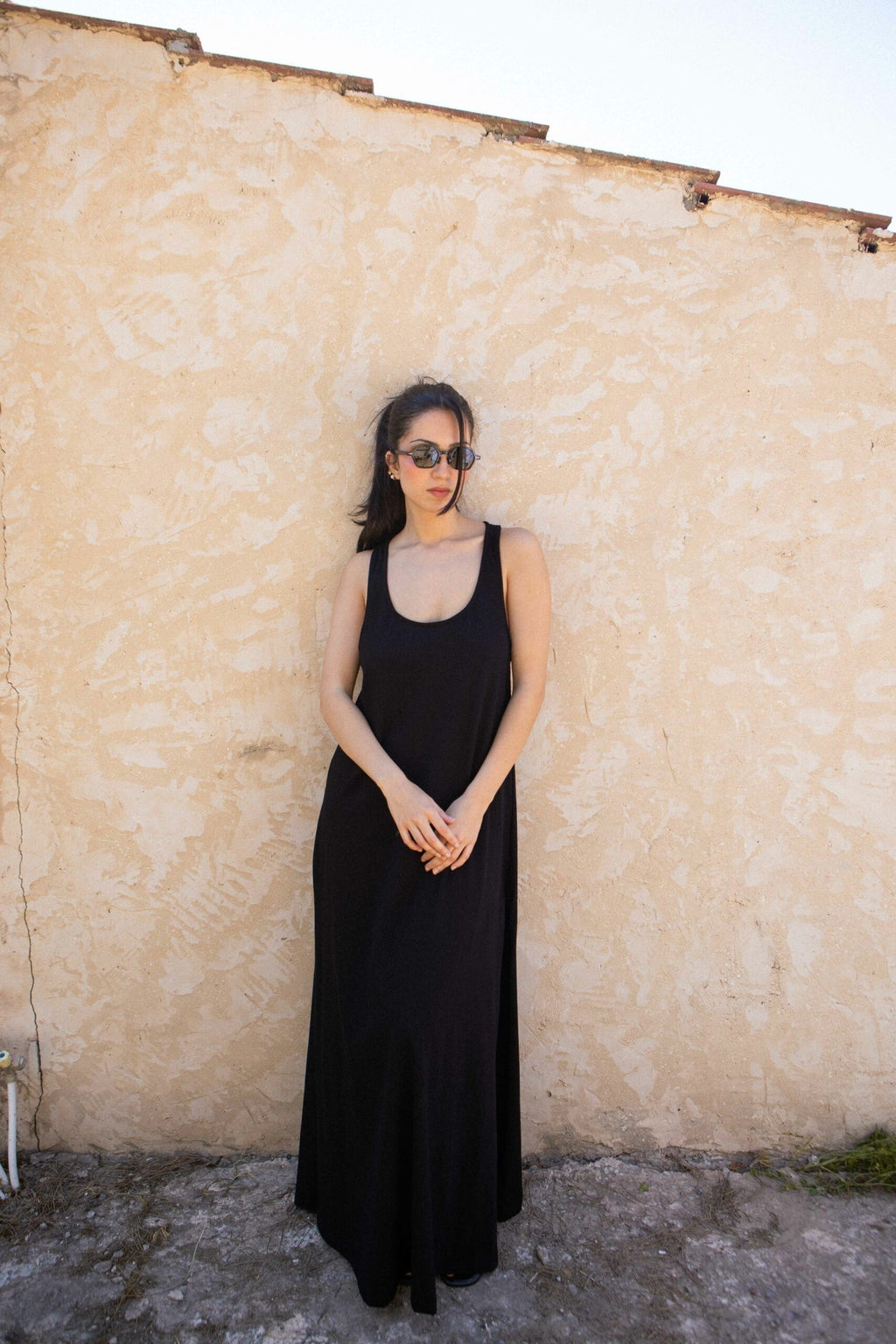 Robe debardeur maxi coton dos nageur