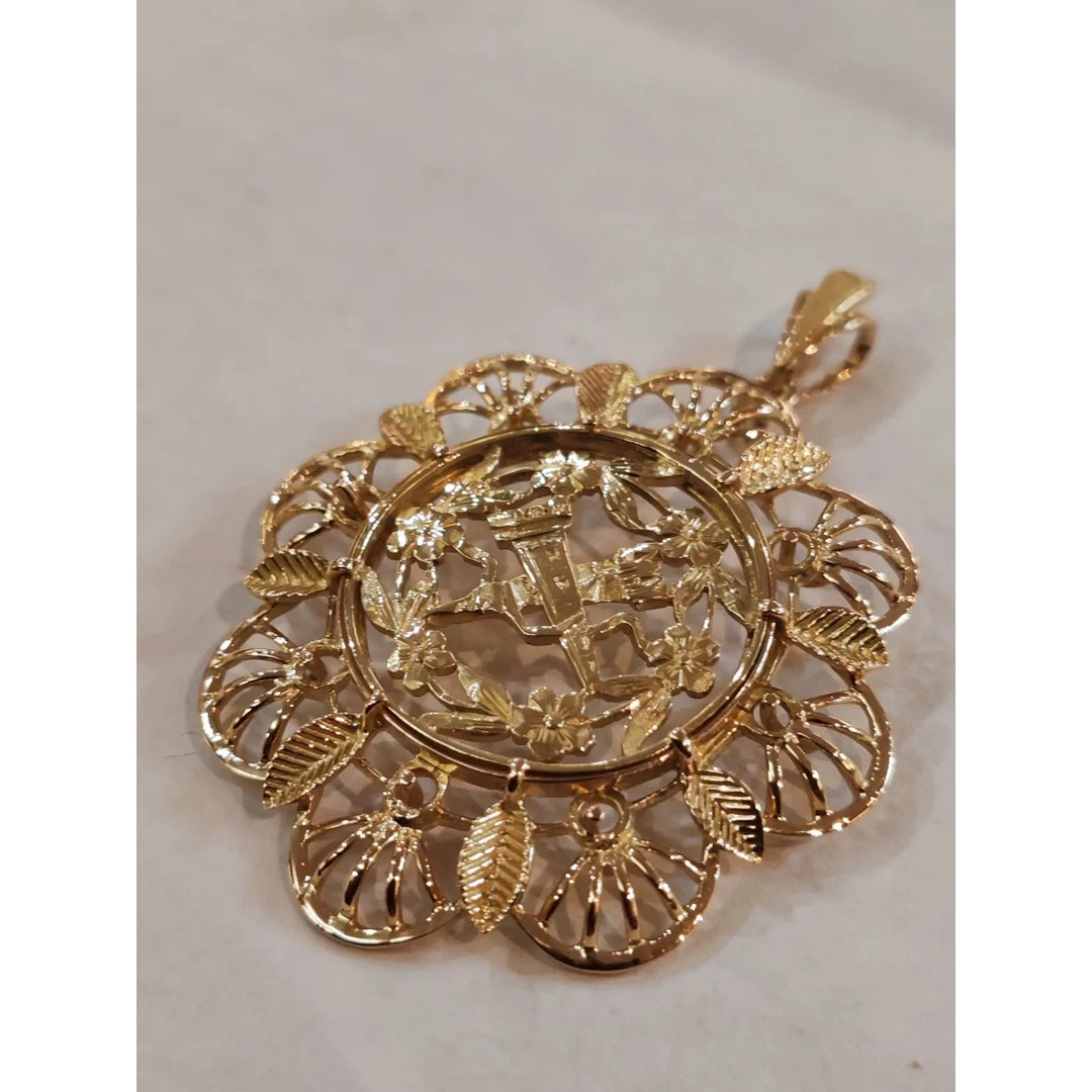 Pendentif ancien or jaune 18 carats