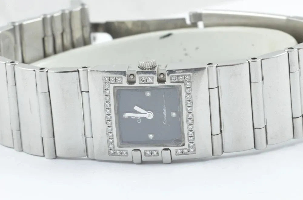 Omega Constellation Montre pour Femmes 25MM Vintage Avec Cristaux Lunette Rare