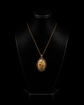 Collier Plaqué Or 18 Carats Femme – Pendentif Fleurs Jaunes – Bijou