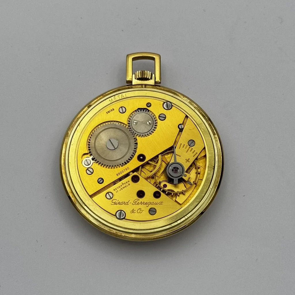 Montre De Poche Girard Perregaux 39Mm 18K 750 Or Top Remontage Manuel