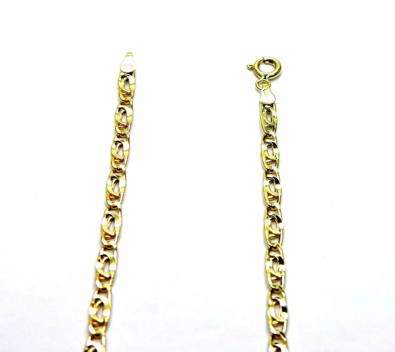 Collier Or Jaune 18K 750/1000 Chaîne Homme Unisexe Pernice Pinzée 50 Cm