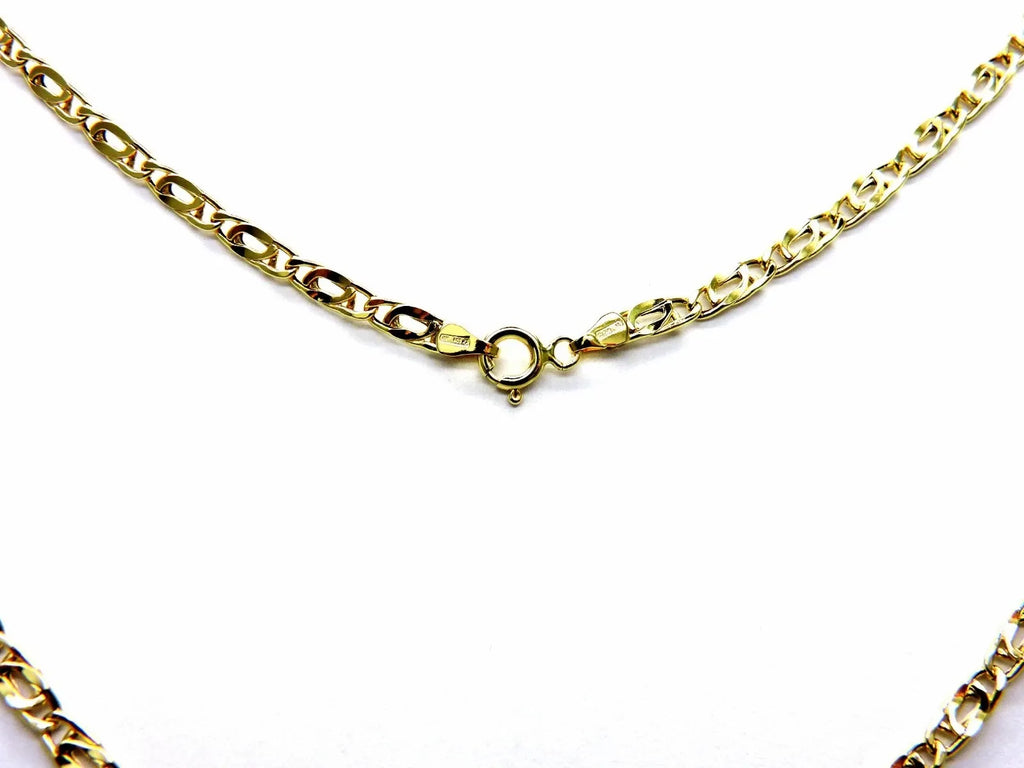 Collier Or Jaune 18K 750/1000 Chaîne Homme Unisexe Pernice Pinzée 50 Cm
