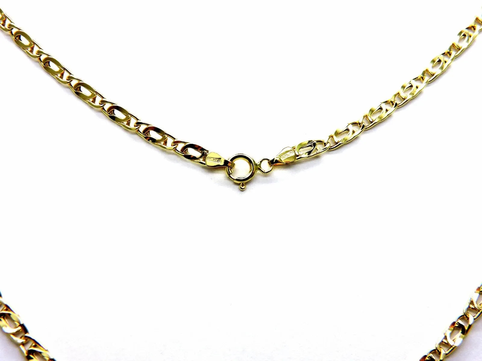 Collier Or Jaune 18K 750/1000 Chaîne Homme Unisexe Pernice Pinzée 50 Cm