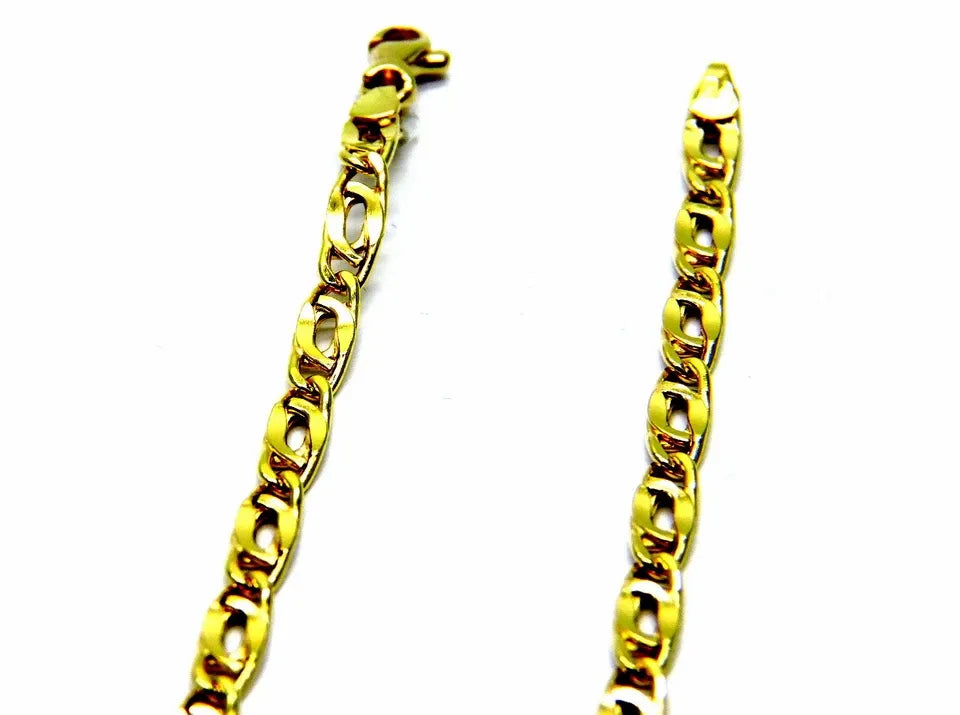 Collier Or Jaune 18K 750/1000 Chaîne Homme Unisexe Pernice Pinzée 50 Cm
