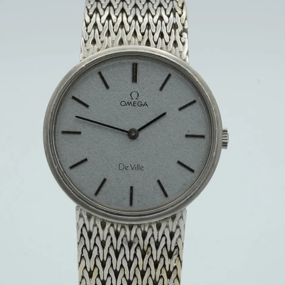 OMEGA De Ville Remontage Manuel Montre Hommes 35MM 18K 750 Or or Blanc 7271098