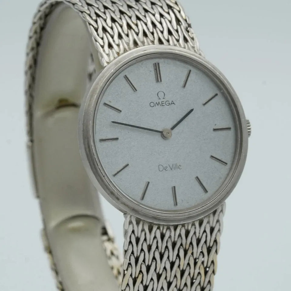 OMEGA De Ville Remontage Manuel Montre Hommes 35MM 18K 750 Or or Blanc 7271098