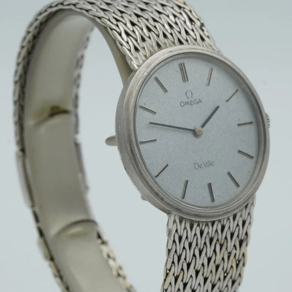 OMEGA De Ville Remontage Manuel Montre Hommes 35MM 18K 750 Or or Blanc 7271098