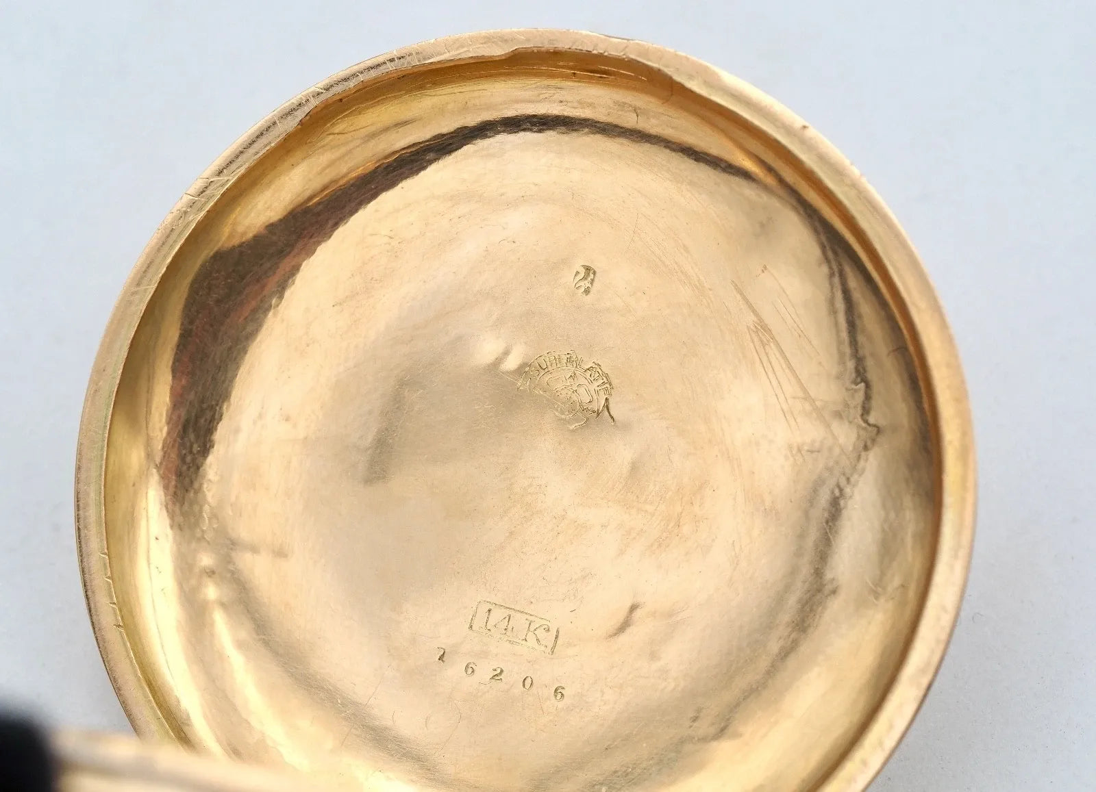 Montre De Poche ERAX Swiss À Quarts De Heure, Or 14K, 88,12 G, 3-Couvercles