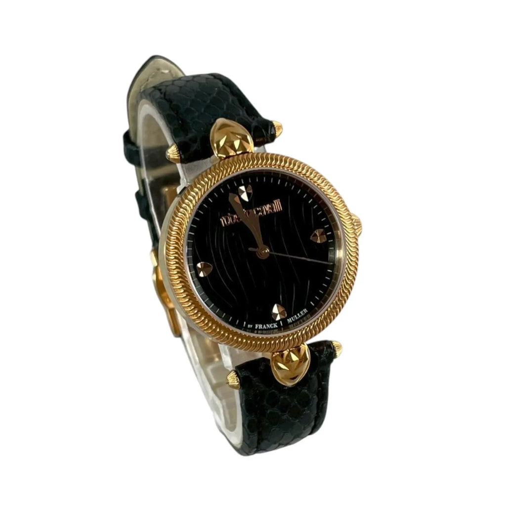 Montre femme Roberto Cavalli by Franck Muller 1L071 noir or édition limitée-