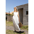 Jupe longue broderie anglaise blanche évasée