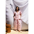 Ensemble lin chemise et pantalon wide leg