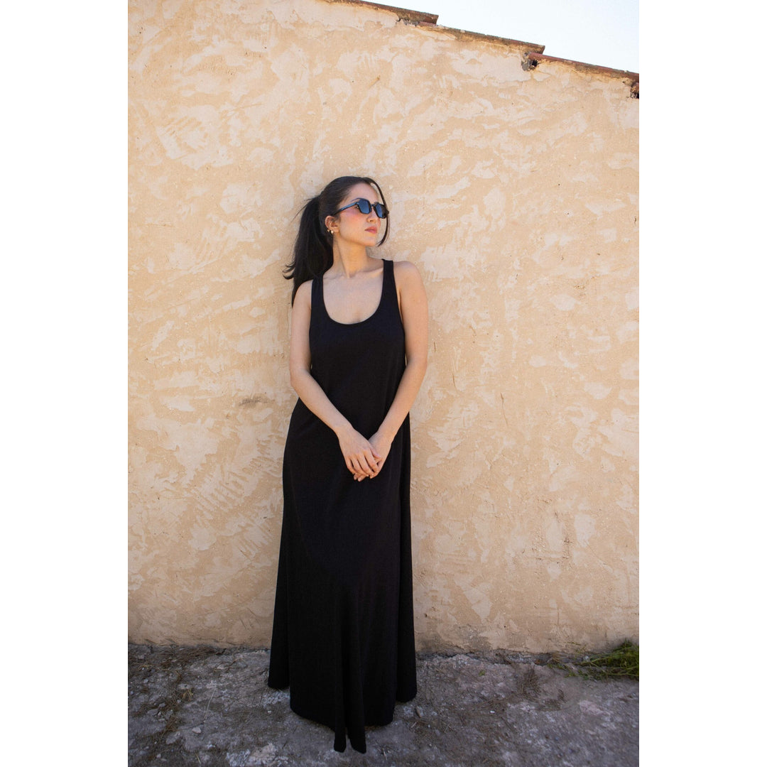 Robe debardeur maxi coton dos nageur