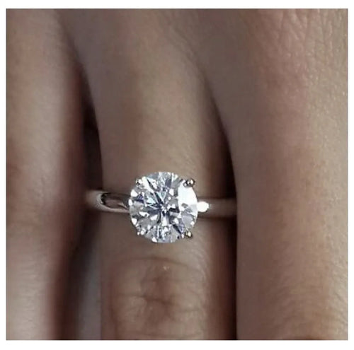 "DREAM" XL BAGUE SOLITAIRE DIAMANT OR BLANC 18K 0,80CT GVS1 5190€ AUTHENTIQUE