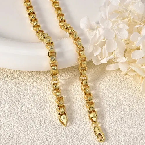 Collier Or 18 Carats 750 Italy 45/50/55/60 cm Homme Femme Chaîne Élégante