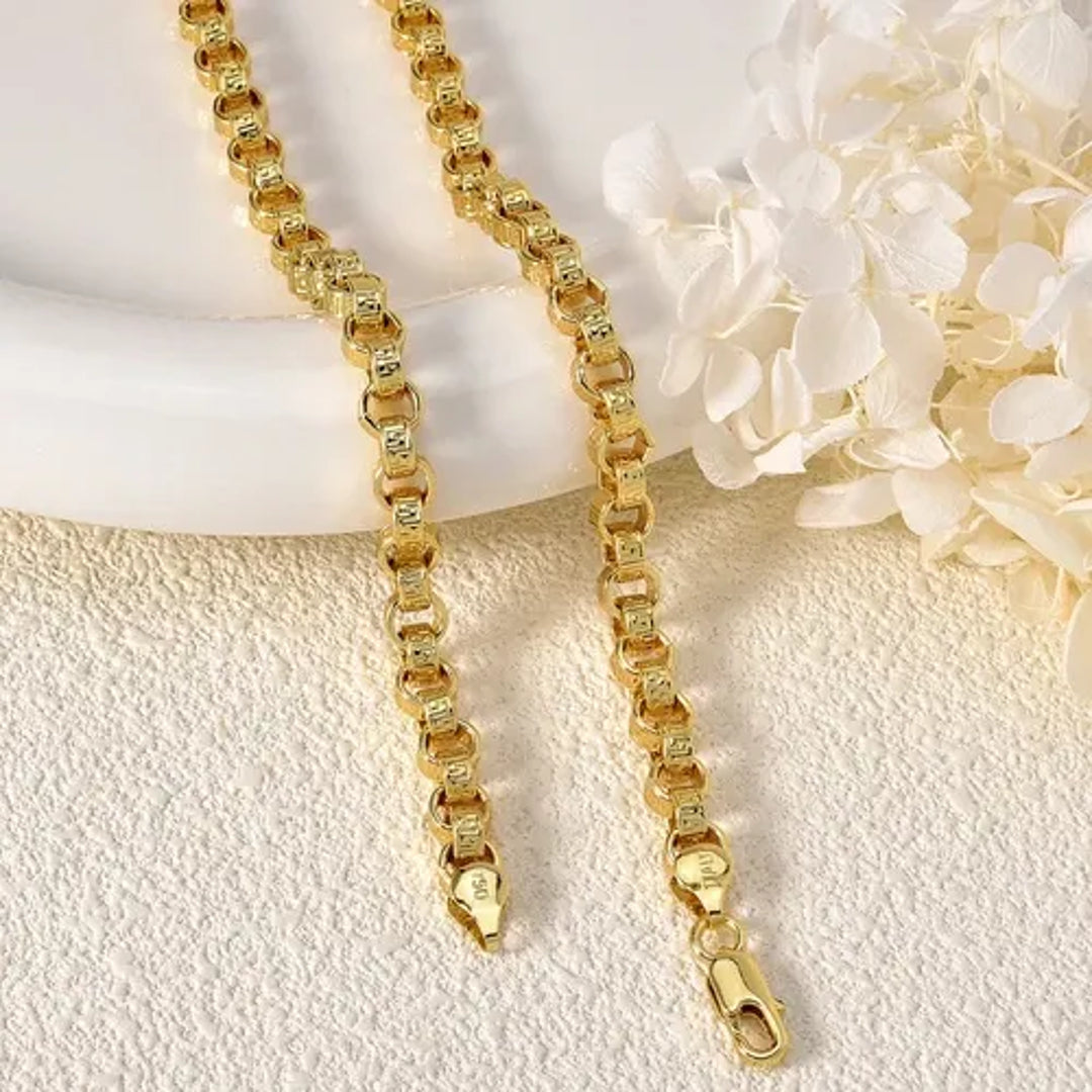 Collier Or 18 Carats 750 Italy 45/50/55/60 cm Homme Femme Chaîne Élégante