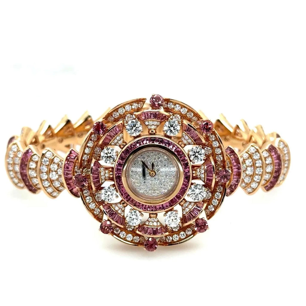 Bvlgari Diva Dream Quartz 39mm 18k or Rose Diamants / Saphir Femmes 102562