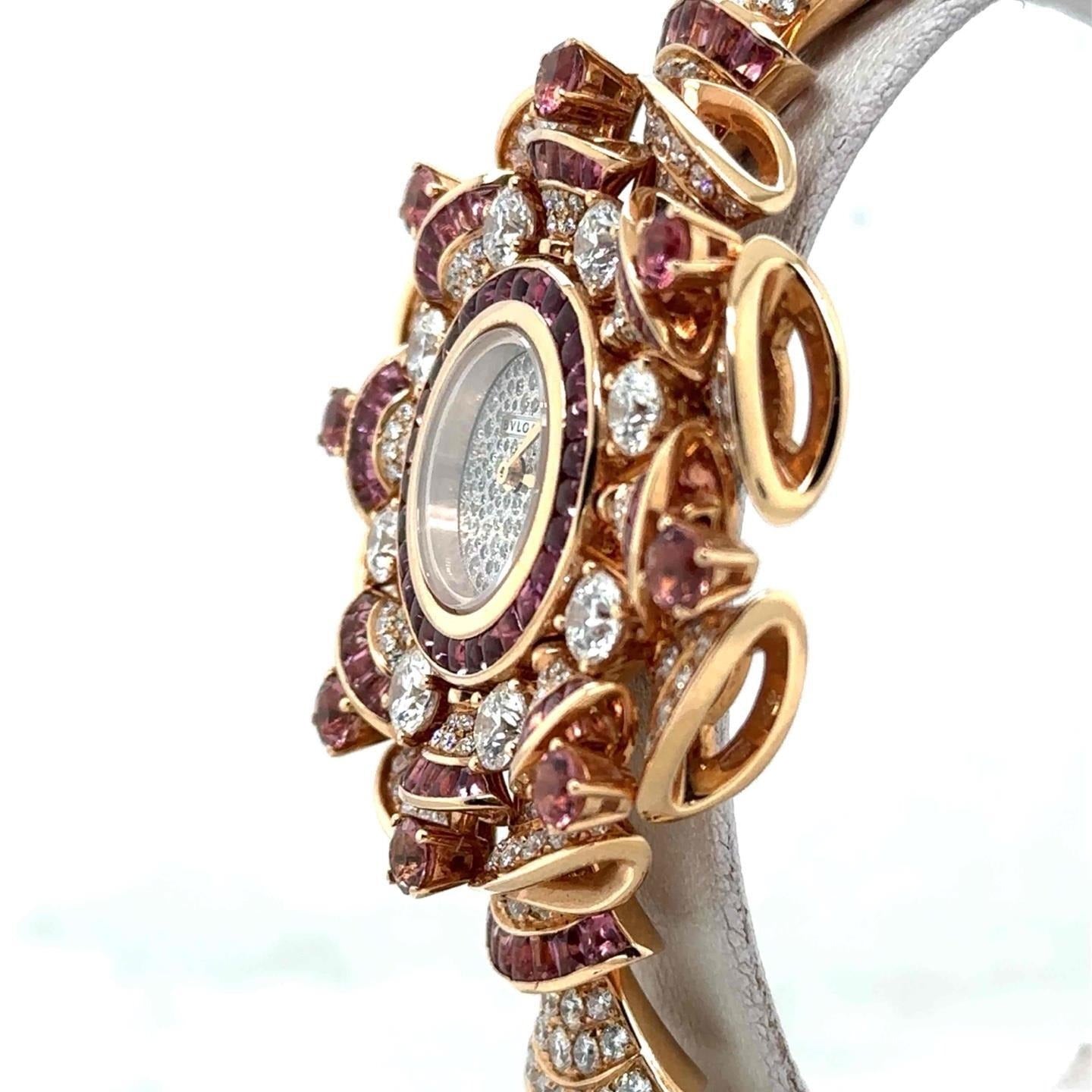 Bvlgari Diva Dream Quartz 39mm 18k or Rose Diamants / Saphir Femmes 102562