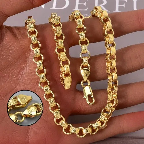 Collier Or 18 Carats 750 Italy 45/50/55/60 cm Homme Femme Chaîne Élégante